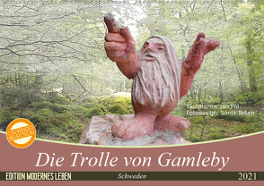 Die Trolle von Gamleby – Schweden – Skulpturen von Jan Pol (Wandkalender 2021 DIN A2 quer) von Teßen,  Sonja