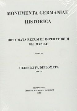 Die Urkunden Heinrichs IV. von Gladiss,  Dietrich von