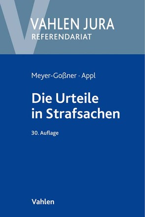 Die Urteile in Strafsachen von Appl,  Ekkehard, Kroschel,  Theodor, Meyer-Goßner,  Lutz