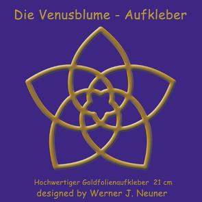 Die Venusblume – Goldfolienaufkleber 21cm von Limarutti Verlag, Neuner,  Werner Johannes