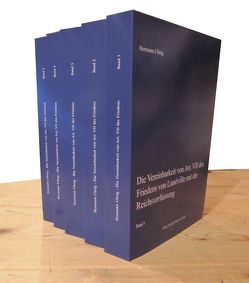 Die Vereinbarkeit von Art. VII des Friedens von Lunéville mit der Reichsverfassung von Uhrig,  Hermann