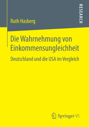 Die Wahrnehmung von Einkommensungleichheit von Hasberg,  Ruth