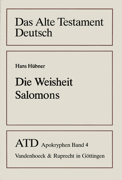 Die Weisheit Salomons von Hübner,  Hans