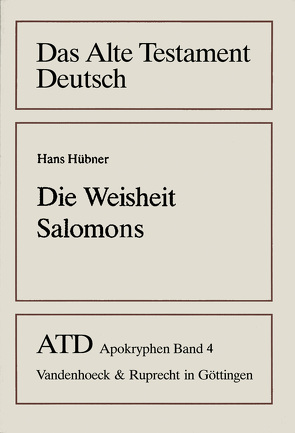 Die Weisheit Salomons von Hübner,  Hans