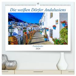 Die weißen Dörfer Andalusiens (hochwertiger Premium Wandkalender 2024 DIN A2 quer), Kunstdruck in Hochglanz von Biskupek,  Sylvia