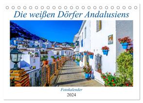 Die weißen Dörfer Andalusiens (Tischkalender 2024 DIN A5 quer), CALVENDO Monatskalender von Biskupek,  Sylvia