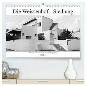 Die Weissenhof – Siedlung (hochwertiger Premium Wandkalender 2024 DIN A2 quer), Kunstdruck in Hochglanz von Eisold,  Hanns-Peter