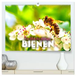 Die Welt der fleißigen Bienen (hochwertiger Premium Wandkalender 2024 DIN A2 quer), Kunstdruck in Hochglanz von Monkey,  Happy