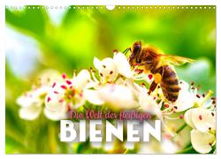 Die Welt der fleißigen Bienen (Wandkalender 2024 DIN A3 quer), CALVENDO Monatskalender von Monkey,  Happy