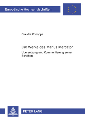 Die Werke des Marius Mercator von Konoppa,  Claudia