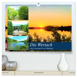 Die Wertach – vom Ursprung bis zur Mündung (hochwertiger Premium Wandkalender 2024 DIN A2 quer), Kunstdruck in Hochglanz von Gillner,  Martin