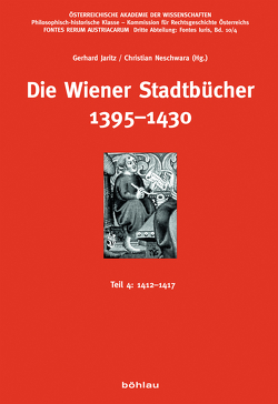Die Wiener Stadtbücher 1395-1430 von Neschwara,  Christian