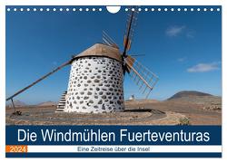 Die Windmühlen Fuerteventuras (Wandkalender 2024 DIN A4 quer), CALVENDO Monatskalender von Köhn,  André
