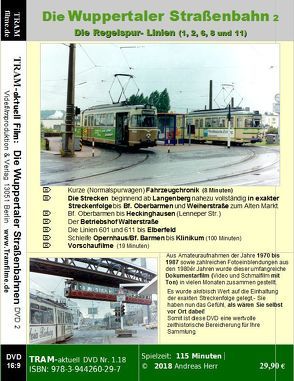 Die Wuppertaler Straßenbahn DVD 2 von Herr,  Andreas