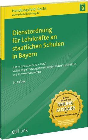 Dienstordnung für Lehrkräfte an staatlichen Schulen in Bayern