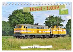 Diesel-Loks (Tischkalender 2024 DIN A5 quer), CALVENDO Monatskalender von Klünder,  Günther
