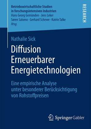 Diffusion Erneuerbarer Energietechnologien von Sick,  Nathalie