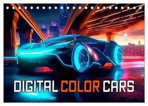 Digital Color Cars (Tischkalender 2024 DIN A5 quer), CALVENDO Monatskalender von Altenburger,  Monika