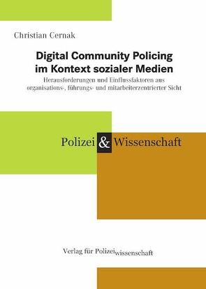 Digital Community Policing im Kontext sozialer Medien von Cernak,  Christian