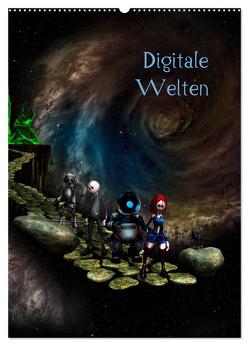 Digitale Welten (Wandkalender 2024 DIN A2 hoch), CALVENDO Monatskalender von Buch,  Norbert