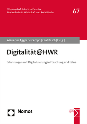Digitalität@HWR von Egger de Campo,  Marianne, Resch,  Olaf