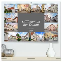 Dillingen an der Donau Impressionen (hochwertiger Premium Wandkalender 2024 DIN A2 quer), Kunstdruck in Hochglanz von Meutzner,  Dirk
