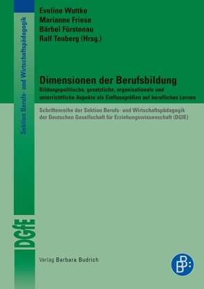 Dimensionen der Berufsbildung von Friese,  Marianne, Fürstenau,  Bärbel, Tenberg,  Ralf, Wuttke,  Eveline