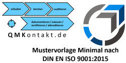 Mustervorlage Minimal nach DIN EN ISO 9001:2015 zur schnellen Umsetzung von Seiler,  Klaus