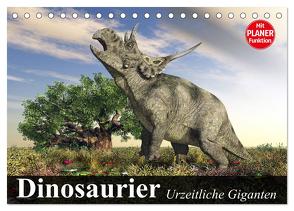 Dinosaurier. Urzeitliche Giganten (Tischkalender 2024 DIN A5 quer), CALVENDO Monatskalender von Stanzer,  Elisabeth