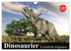 Dinosaurier. Urzeitliche Giganten (Wandkalender 2024 DIN A4 quer), CALVENDO Monatskalender von Stanzer,  Elisabeth