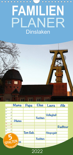 Familienplaner Dinslaken (Wandkalender 2022 , 21 cm x 45 cm, hoch) von Daus,  Christine
