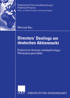 Directors’ Dealings am deutschen Aktienmarkt von Rau,  Michael