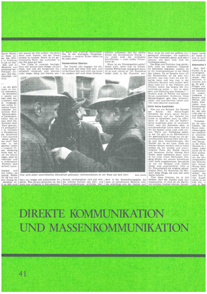 Direkte Kommunikation und Massenkommunikation von Bausinger,  Hermann, Moser-Rath,  Elfriede