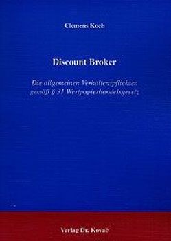 Discount Broker von Koch,  Clemens