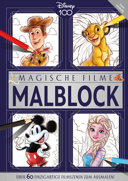 Disney 100: Magische Filme Malblock: über 60 einzigartige Filmszenen zum Ausmalen!