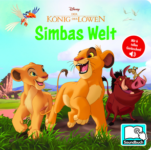 Disney Der König der Löwen – Simbas Welt – Pappbilderbuch mit 6 integrierten Sounds – Soundbuch für Kinder ab 18 Monaten