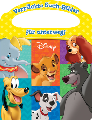 Disney – Verrückte Such-Bilder für unterwegs – Wimmelbuch – Pappbilderbuch mit Stift und abwischbaren Seiten ab 3 Jahren