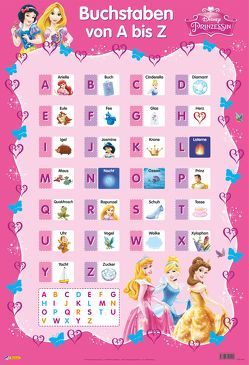 Disney Lernposter: Disney Prinzessinnen – Buchstaben von A bis Z von Disney Enterprises,  Inc.