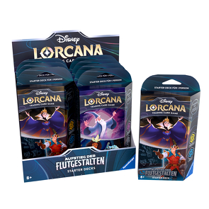 Disney Lorcana Trading Card Game: Set 2 – Display mit 8 Starter Decks (Deutsch)