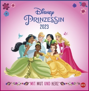 Disney Prinzessinnen Broschurkalender 2023. Wand-Kalender 2023 für Kinder zum Eintragen mit den Heldinnen der Disneyfilme. Viel Platz für Notizen und zusätzliches Poster! von Heye