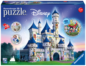 Ravensburger 3D Puzzle 12587 – Disney Schloss – 216 Teile – Für alle Disney Fans ab 10 Jahren