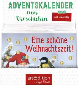 Display Adventskalender zum Verschicken A6-Format für Kinder Wichtelwald