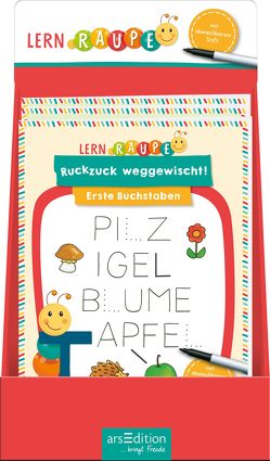 Display Lernraupe – Ruckzuck weggewischt!