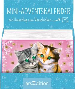 Display Mini-Adventskalender mit Umschlag zum Verschicken mit niedlichen Tieren