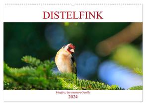 Distelfink (Wandkalender 2024 DIN A2 quer), CALVENDO Monatskalender von Jäger,  Anette