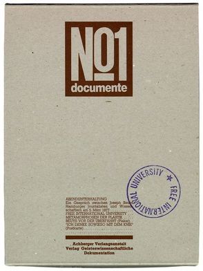 „Documente No 1. Zusammen mit „Abendunterhaltung““ von Beuys,  Joseph
