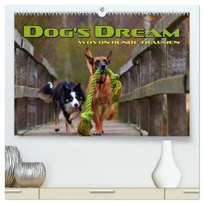 DOG’S DREAM – wovon Hunde träumen (hochwertiger Premium Wandkalender 2024 DIN A2 quer), Kunstdruck in Hochglanz von Bleicher,  Renate