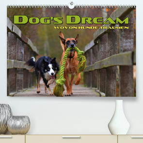 DOG’S DREAM – wovon Hunde träumen (Premium, hochwertiger DIN A2 Wandkalender 2021, Kunstdruck in Hochglanz) von Bleicher,  Renate