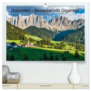 Dolomiten – Bezaubernde Giganten (hochwertiger Premium Wandkalender 2024 DIN A2 quer), Kunstdruck in Hochglanz von Ferrari,  Sascha