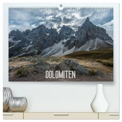 Dolomiten (hochwertiger Premium Wandkalender 2024 DIN A2 quer), Kunstdruck in Hochglanz von Burri,  Roman